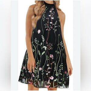 VIMPUNEC Wedding Guest Formal Cocktail Halter Swin Cute A Line Homecoming Dress